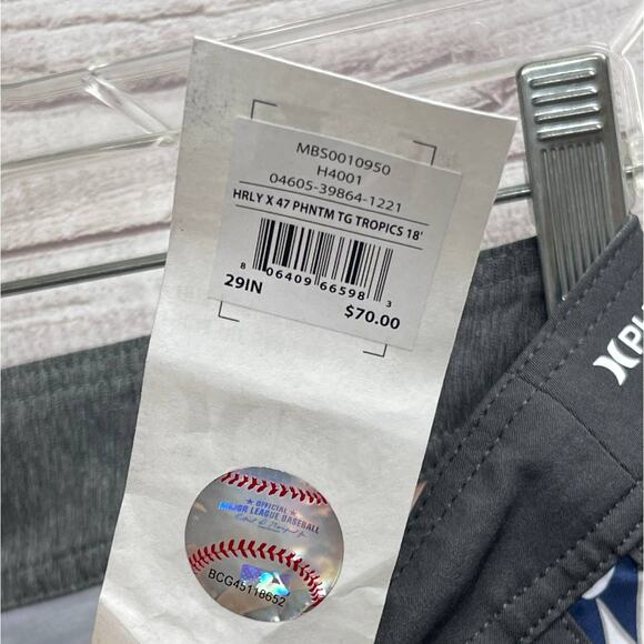 Hurley x 47 MLB Phantom Detroit Tigers Swim Shorts Trunks Mens Size 29 - Picture 5 of 6